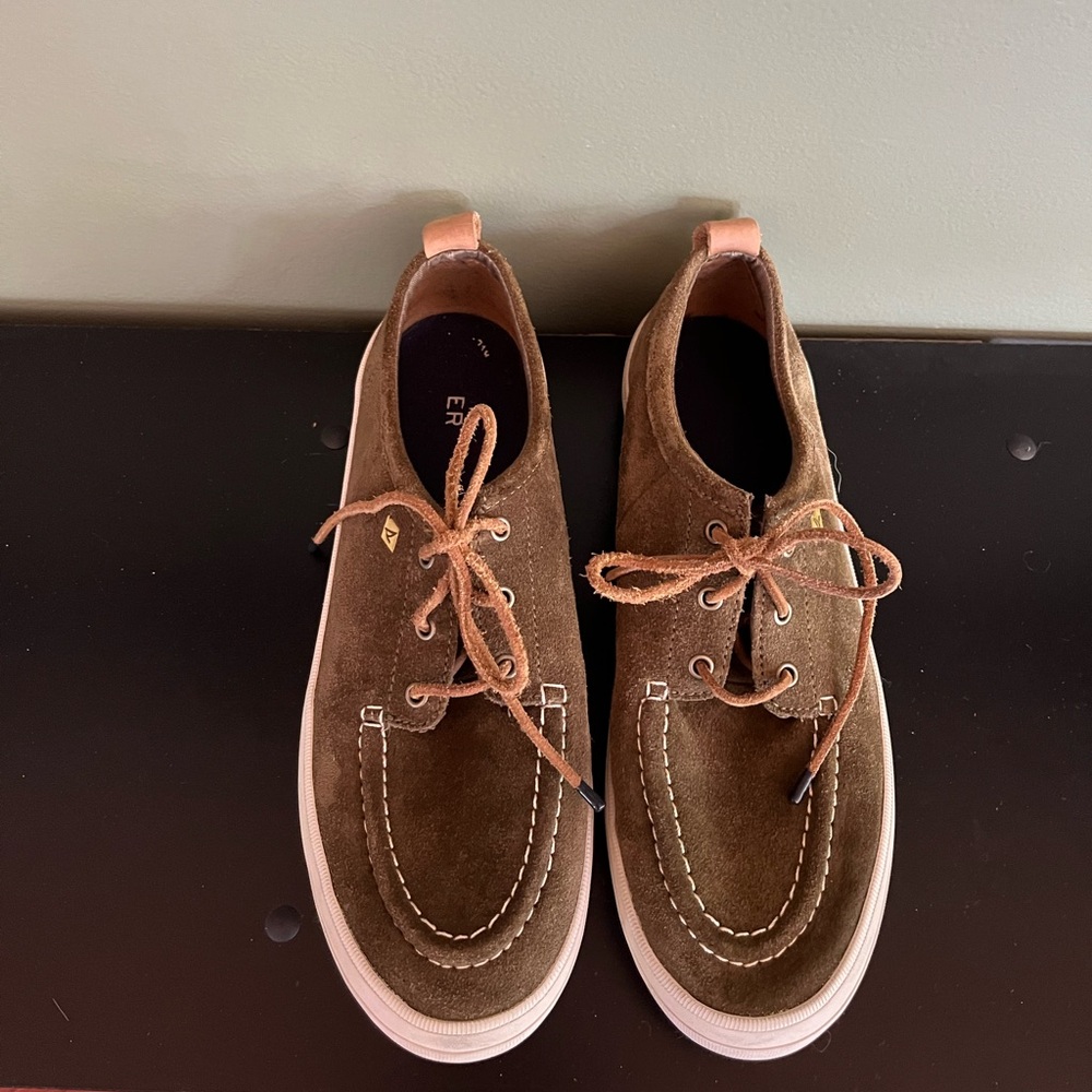 Sperry Brown Suede Boat Shoes